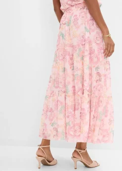 Jupe longue en mesh doux