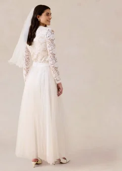 Jupe longue en tulle délicat