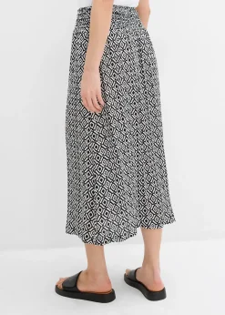 Jupe longue en viscose effet f