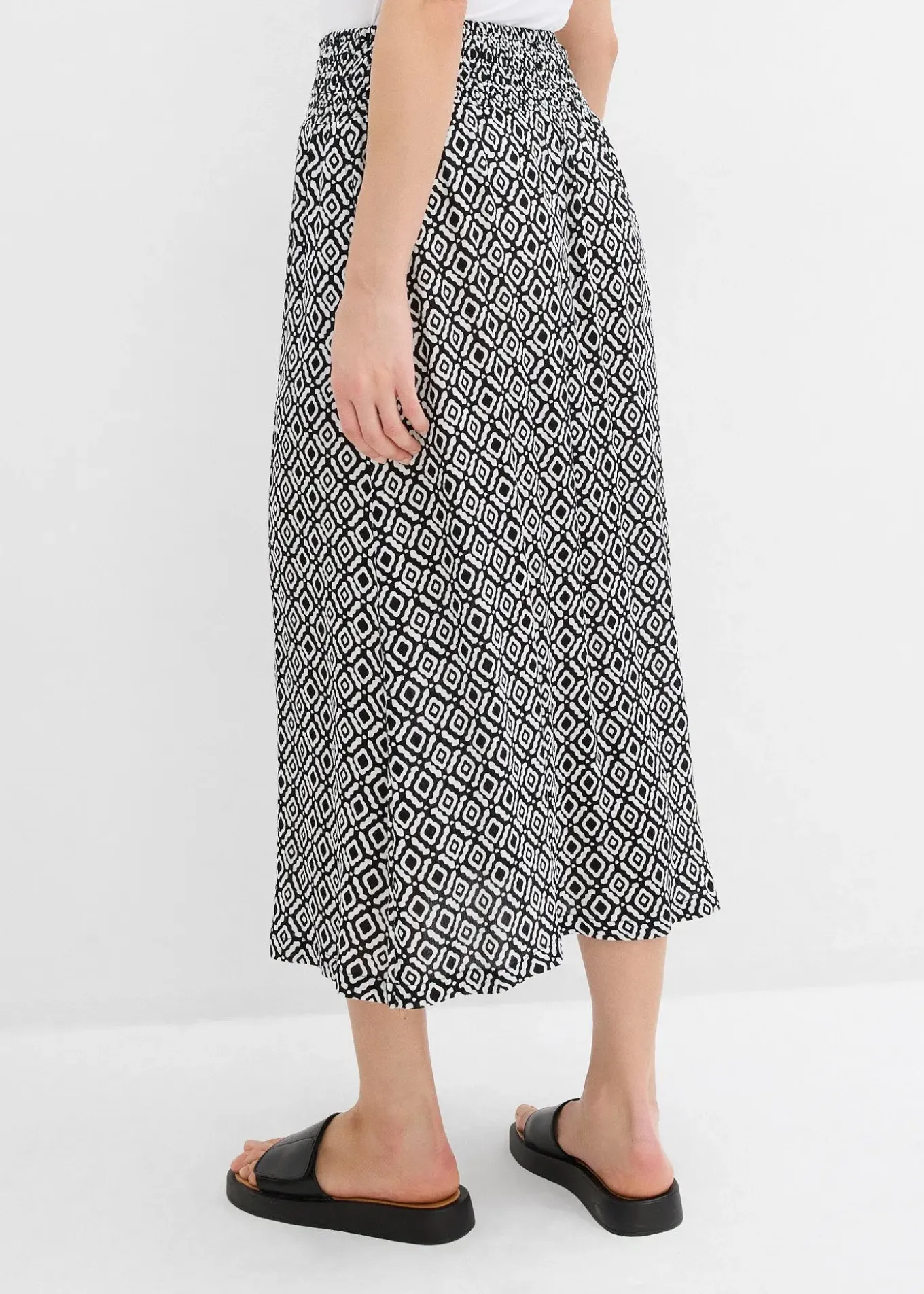 Jupe longue en viscose effet f