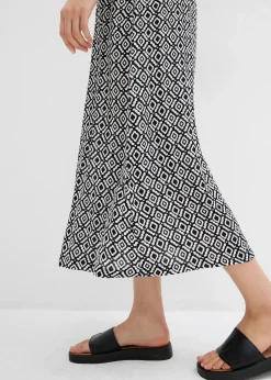 Jupe longue en viscose effet f