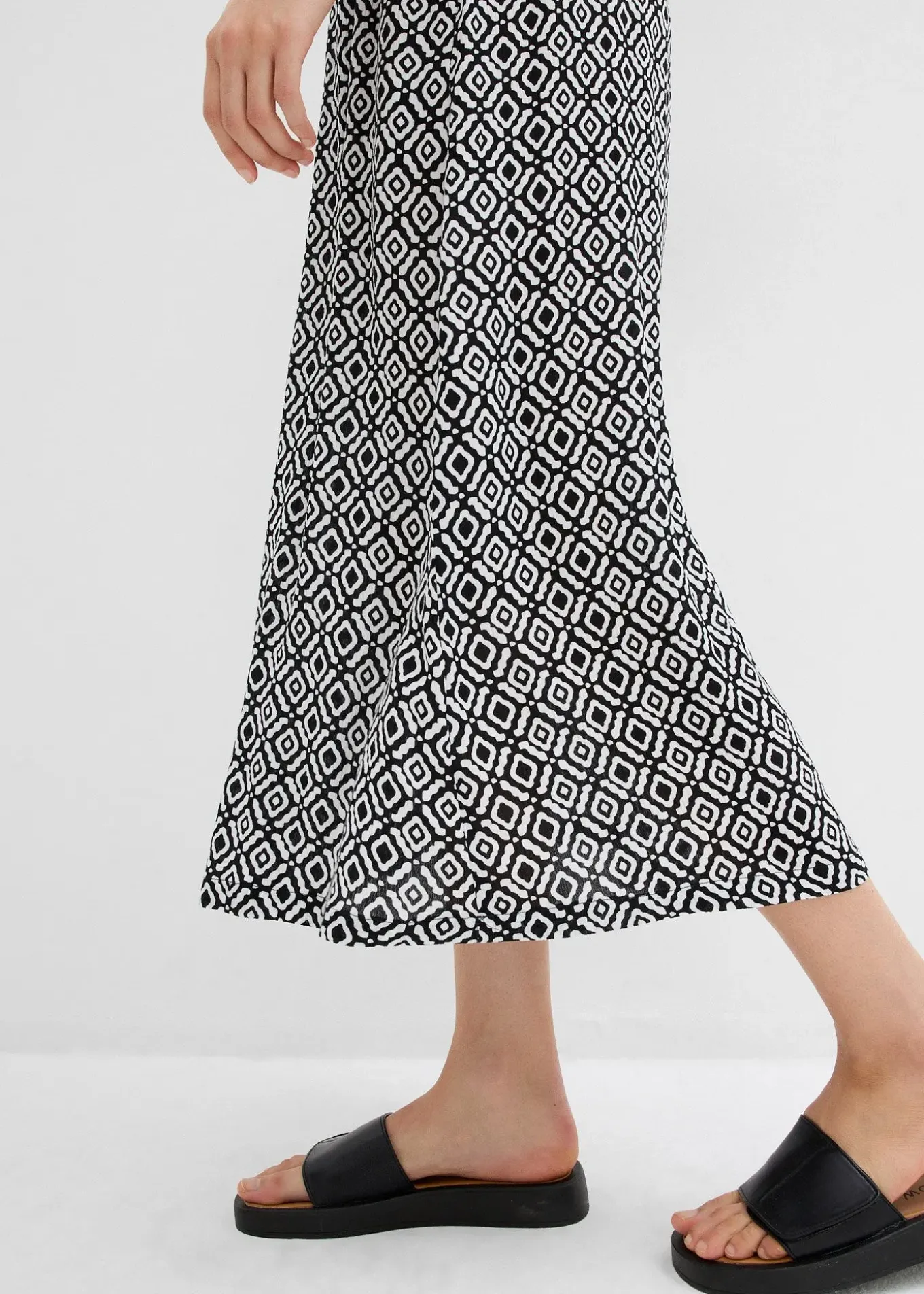 Jupe longue en viscose effet f