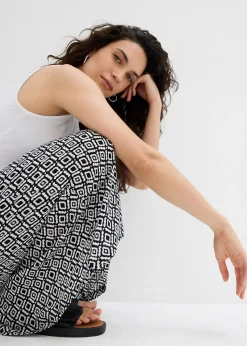 Jupe longue en viscose effet f