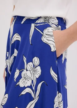 Jupe longue en viscose fluide