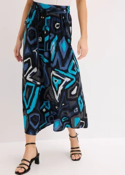 Jupe longue en viscose fluide