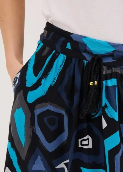 Jupe longue en viscose fluide