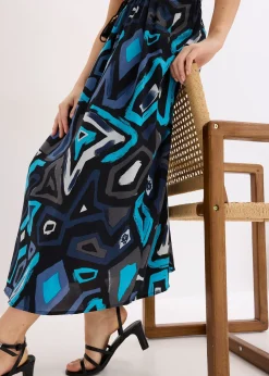 Jupe longue en viscose fluide