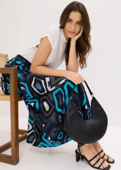 Jupe longue en viscose fluide