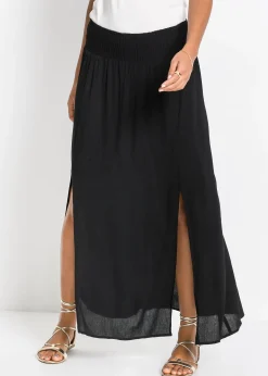 Jupe longue en viscose fluide