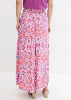 Jupe longue en viscose fluide