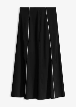 Jupe longue et extensible en bengaline