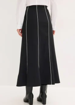 Jupe longue et extensible en bengaline