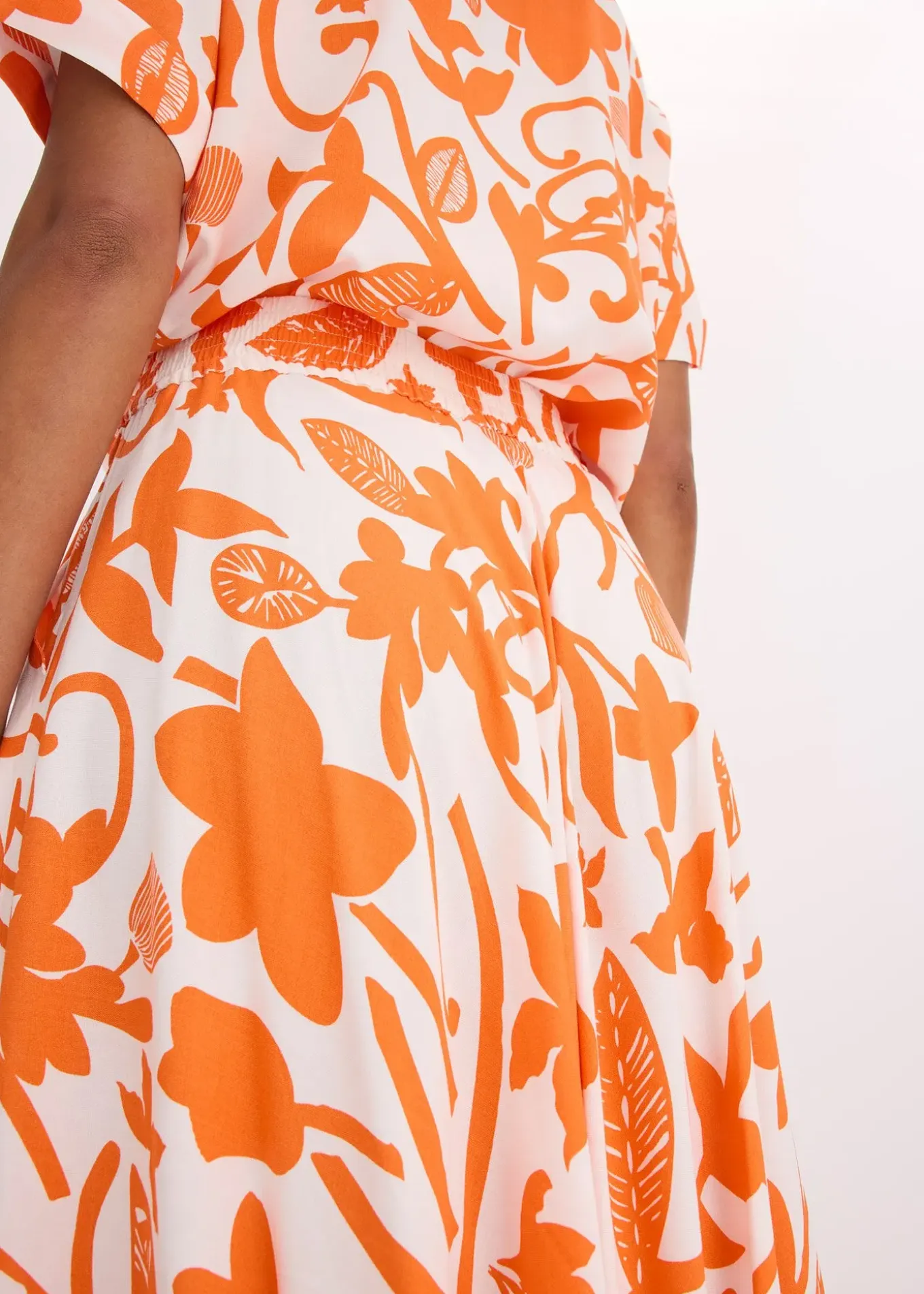 Jupe longue et fluide en viscose