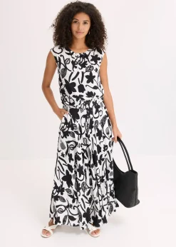 Jupe longue et fluide en viscose