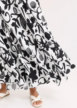 Jupe longue et fluide en viscose