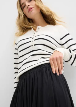 Jupe longue et fluide en viscose majoritaire