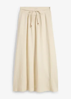 Jupe longue et évasée en Lyocell mélangé