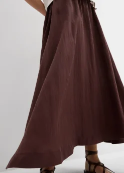 Jupe longue et évasée en Lyocell mélangé