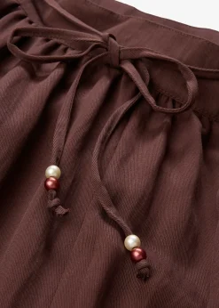 Jupe longue et évasée en Lyocell mélangé