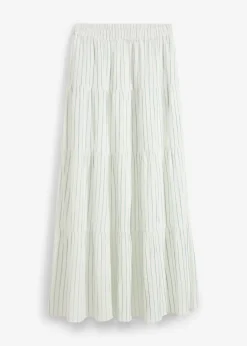 Jupe longue rayée, 100% coton