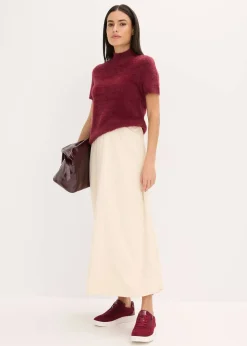 Jupe longue texturée