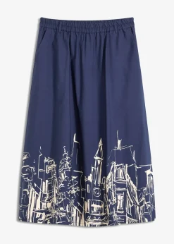 Jupe midi 100% coton