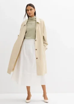 Jupe midi 100% coton