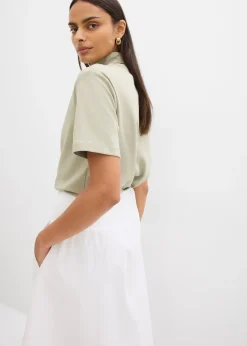 Jupe midi 100% coton