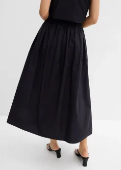 Jupe midi 100% coton