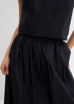 Jupe midi 100% coton