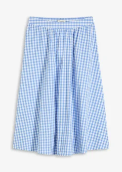 Jupe midi 100% coton