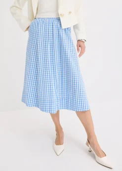 Jupe midi 100% coton