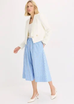 Jupe midi 100% coton