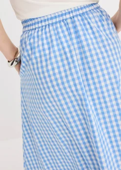 Jupe midi 100% coton