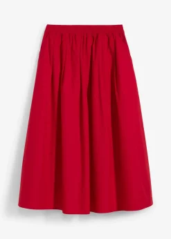 Jupe midi 100% coton