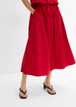 Jupe midi 100% coton