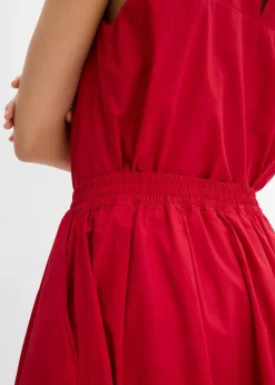 Jupe midi 100% coton