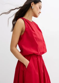 Jupe midi 100% coton