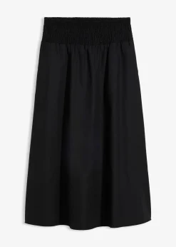 Jupe midi 100% coton