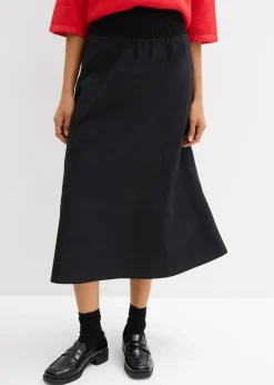 Jupe midi 100% coton