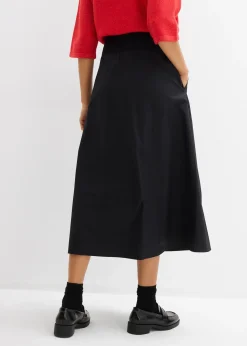 Jupe midi 100% coton