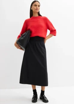 Jupe midi 100% coton