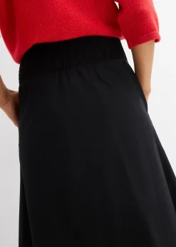 Jupe midi 100% coton