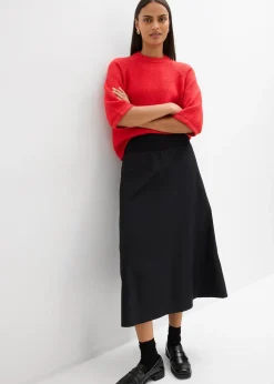 Jupe midi 100% coton