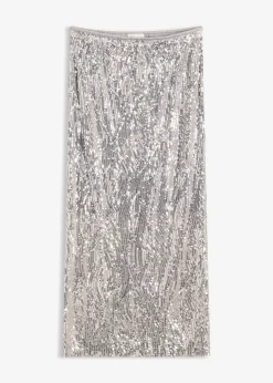 Jupe midi à sequins