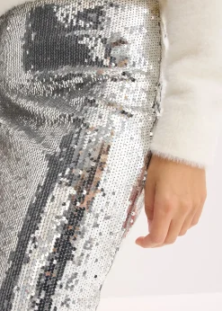Jupe midi à sequins