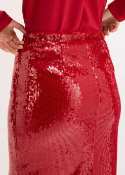 Jupe midi à sequins