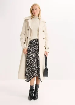 Jupe midi 100% viscose