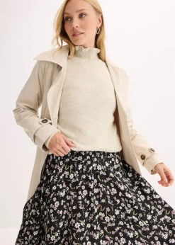 Jupe midi 100% viscose