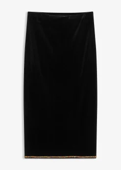 Jupe midi avec strass